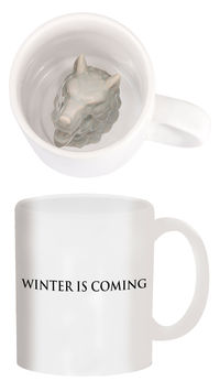 Game of Thrones Coffee Mug: Stark Sculpted Wolf